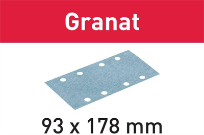 93x178mm x 80g Granat StickFix Sanding Sheets Box 50