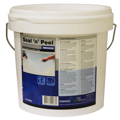 10L Seal N Peel Clear Liquid Masking WB5000