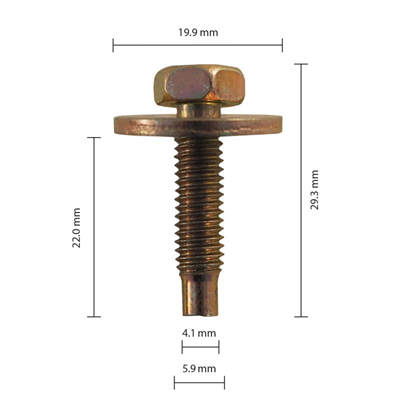 Car Clip - Multi-use Car Clip (Bolts) - CC32104 -Pkt 25