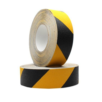 50mm x 18m Anti Slip Yellow/Black Med Grit Hazard Tape