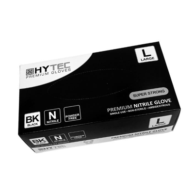 HYTEC BLACK NITRILE POWDER FREE