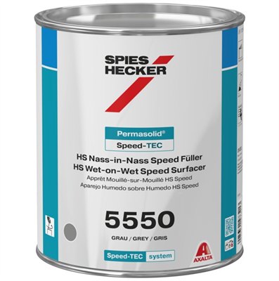 1L Spies Hecker 5550 Permasolid Speed Surfacer White