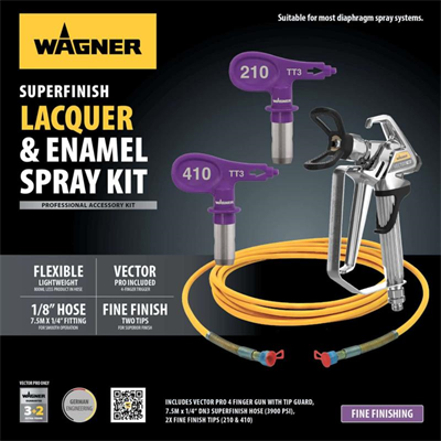 Wagner SuperFinish Lacquer & Enamel Spray Kit