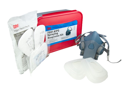 3M 7551 Paint Respirator A1P2 Starter Kit Medium