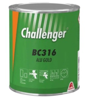 1L BC316 Aluminium Gold Challenger Base Tinter