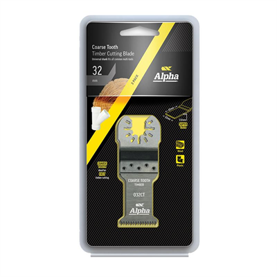 Alpha Multi-Tool Blade - Timber Coarse 32mm - pkt 3