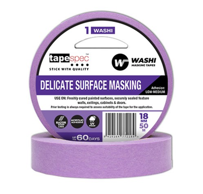 48mm #1 Purple Delicate Washi Tape 50m - Box Only