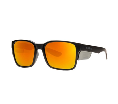 Esko Fitzroy Matte Black Frame Orange Mirror Lens