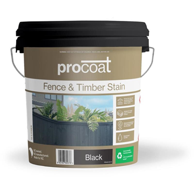 Procoat Fence & Timber Stain Black 4L