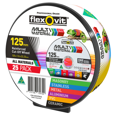 125mm 1mm 22.2mm Flexovit Multi Material Cut off Wheel B25