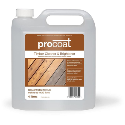 PROCOAT TIMBER CLEANER & BRIGHTENER