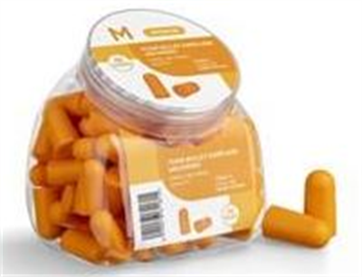 Foam Bullet Earplugs Jar - pk 50 pairs