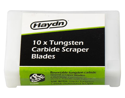 Tungsten Carbide Scraper Blade - 10pk