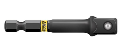 Alpha Thunder Max Impact Adapter 1/4" Hex and 3/8" SQ
