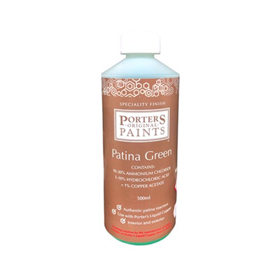 500ml Porters Patina Green Solution