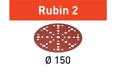 150mm x 40g Rubin 2 StickFix Sanding Discs Box 50