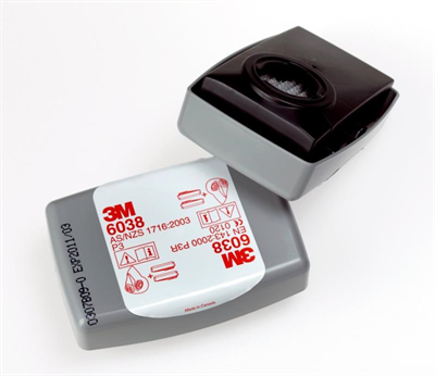 3M 6038 P2/P3 Particulate OV/AG Cartridges - Pair