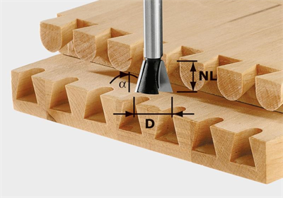 Dovetail Cutter HW Shank 8mm HW D14.3/16