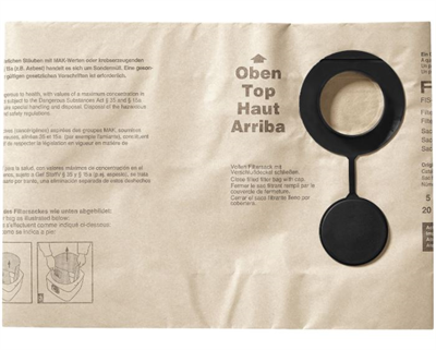 Two Ply Filter Bags Box 5 for SR 151 / SRM 152 *INDENT*