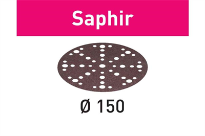 150mm x 36g Saphir StickFix Sanding Discs Box 25