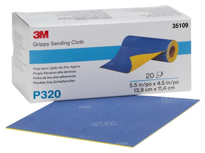 3M GRIPPY SANDING CLOTH - 20 SHEETS ROLL