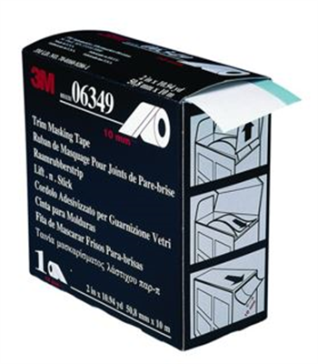 10mm 3M 6349 Trim Masking Tape - 10m Roll