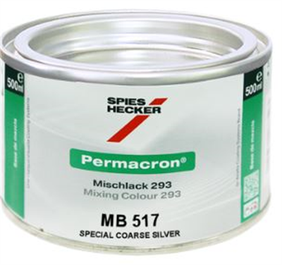 500mls MB517 Special Coarse Silver Basecoat Tinter