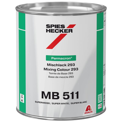 1L MB511 Super White Basecoat Tinter (Pour)