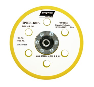 150mm Norton 6+1H Pro Speed-Grip Vac Interface Pad