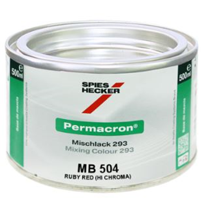 500ml MB504 Ruby Red (Hi Chroma) Basecoat