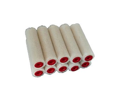 100mm 4mm Nap Paint Roller Wool Velour - Pk10