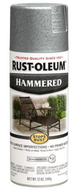 12oz Aerosol Rust-Oleum Hammered - Silver