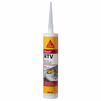 300ml Sikasil RTV Bathroom & Tile - White - Cartridge