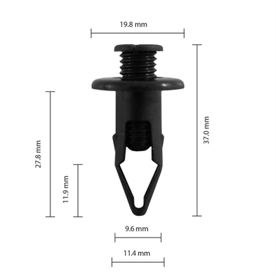 Car Clip - Honda/Hyundai/Kia - CC10115 - Pkt 25