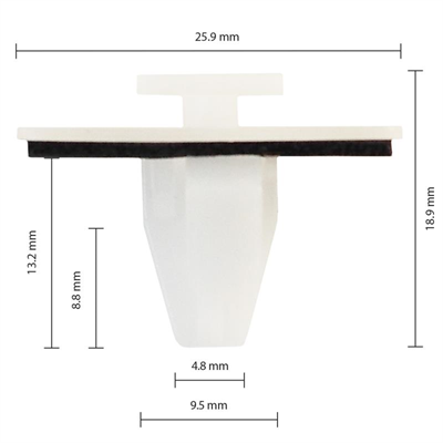 Car Clip - Ssang Yong - CC10988 - Pkt 25