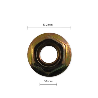 Car Clip - BMW Nissan - CC32068 - M6 FLANGE NUTS Pkt 25
