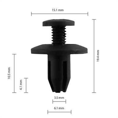 Car Clip - Toyota/Honda - CC10135 - Pkt 25