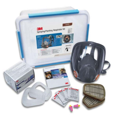 3M 6851 Spraying/Paint Full Face Respirator Kit A1P2 6800(M)