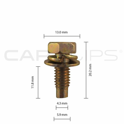 Car Clip - Muli Use SEM Bolt M6 x12 - CC32110