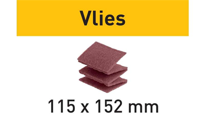 115x152mm x 800g Hand Sanding Vlies Pad Ultra Fine Pk 30