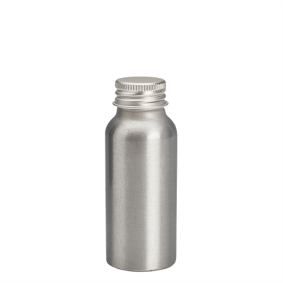 50ml Aluminium Bottle with Alumnium Screw Lid