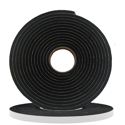 10mm x 6mm Medium Black PVC Foam Sealant Tape x 12m