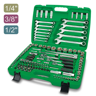 TopTul Socket Set 1/43/81/2inch - 130 P