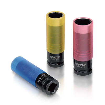TopTul Socket Impact 3pc for Mags Black