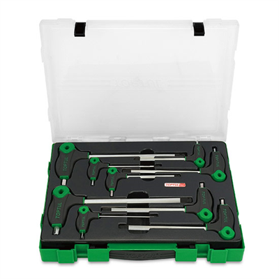 TopTul TI Hex Key Set L Type 9pc 2mm - 1