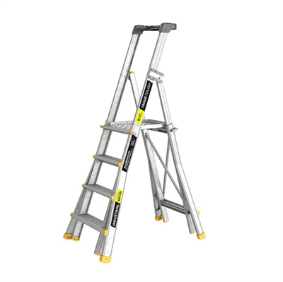 Easy Access Height Adjustable Platform Ladder 4-7 Steps