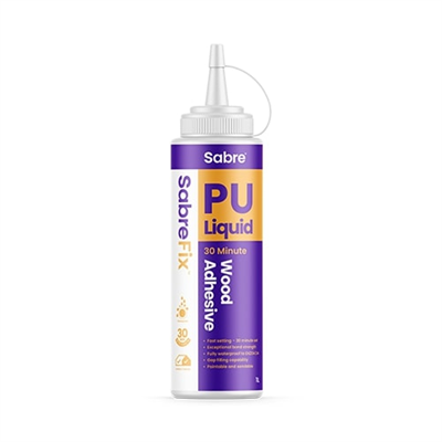 500mls SabreFix PU Liquid 30min  - Bottle - Brown