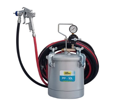 10L PP-10L Pressure Pot Kit w/S-770 Gun 1.5mm & 10m Hose Set