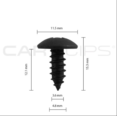 Car Clip - Mitsubishi/Nissan Trim Screw - CC32065 25 Screws