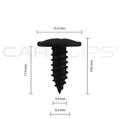 Car Clip - Multi Use Trim Screws - 32077- Pkt 25